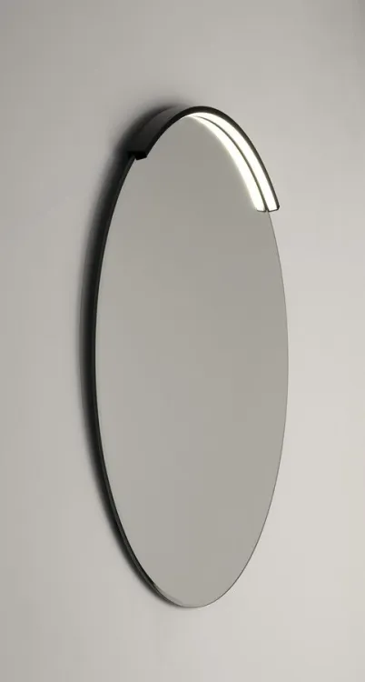 MOON LED oświetlenie 7,5W, 230V, 502x12x22mm, R350mm, czarny mat