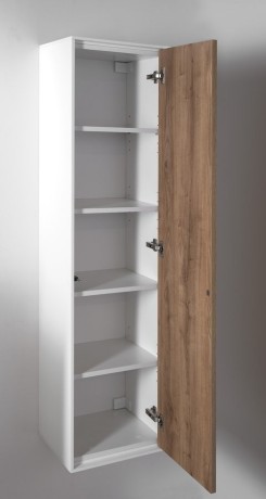 Przejdź do produktu ZANYA słupek wysoki 35x140x30cm biały mat/dub emporio