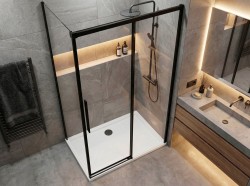 LUXOR BLACK kabina prysznicowa prostokątna 1000x800mm wariant L/P