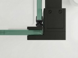 LUXOR BLACK kabina prysznicowa prostokątna 1000x900mm wariant L/P