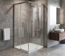 LUXOR kabina prysznicowa kwadratowa narożna 900x900mm, wejście narożne