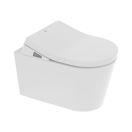 Przejdź do produktu Toaleta myjąca 37x56 cm z funkcją mycia, suszenia i podgrzewaną deską WC Major&Maker Topaz biały