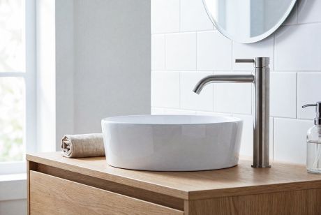 Przejdź do produktu MINIMAL bateria umywalkowa wysoka, stal nierdzewna mat