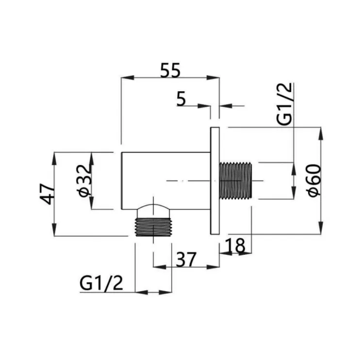 MINIMAL odpływ prysznicowy, okrągły, stal nierdzewna mat