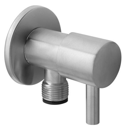 Przejdź do produktu MINIMAL zawór kątowy z rozetą 1/2"x 3/8", stal nierdzewna mat