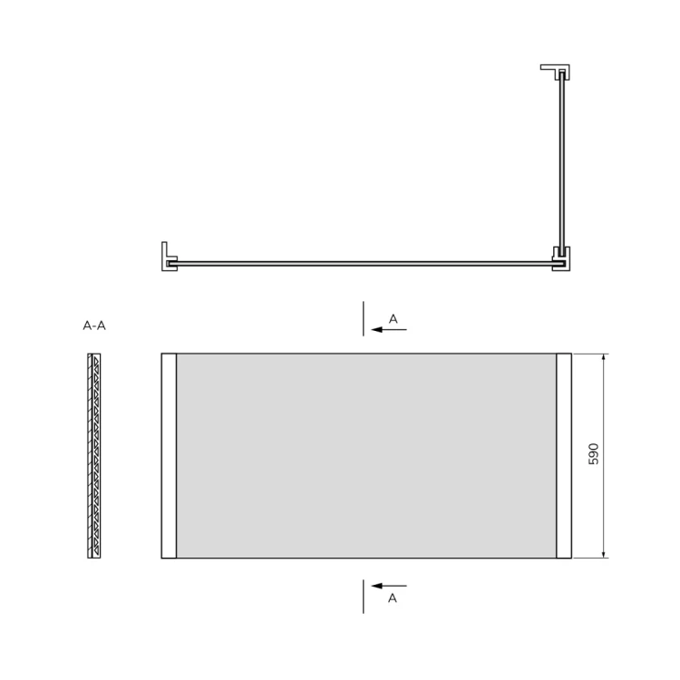 UNIVERSAL obudowa narożna 180x80x59cm, L/R