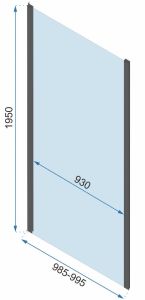 ścianka prysznicowa 100 cm profile czarny mat.JPG