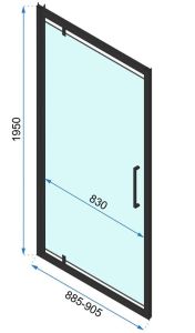 drzwi prysznicowe czarny mat 90 cm.JPG