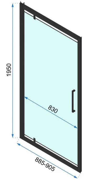 drzwi prysznicowe czarny mat 90 cm.JPG