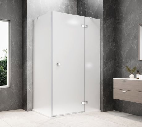Przejdź do produktu GLOBE CHROME prostokątna kabina prysznicowa 1200x1000mm, szkło matowe, prawe