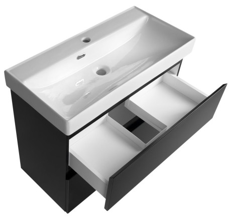 Przejdź do produktu ALTAIR szafka umywalkowa 76x60x37cm, czarny mat