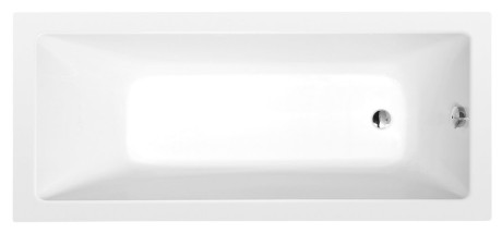 Przejdź do produktu NOEMI wanna prostokątna 160x70x39cm, biały mat