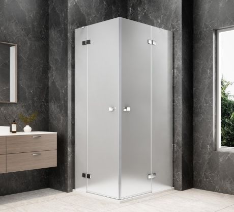 Przejdź do produktu GLOBE CHROME prostokątna kabina prysznicowa 1200x1000mm, wejście z rogu, szkło matowe