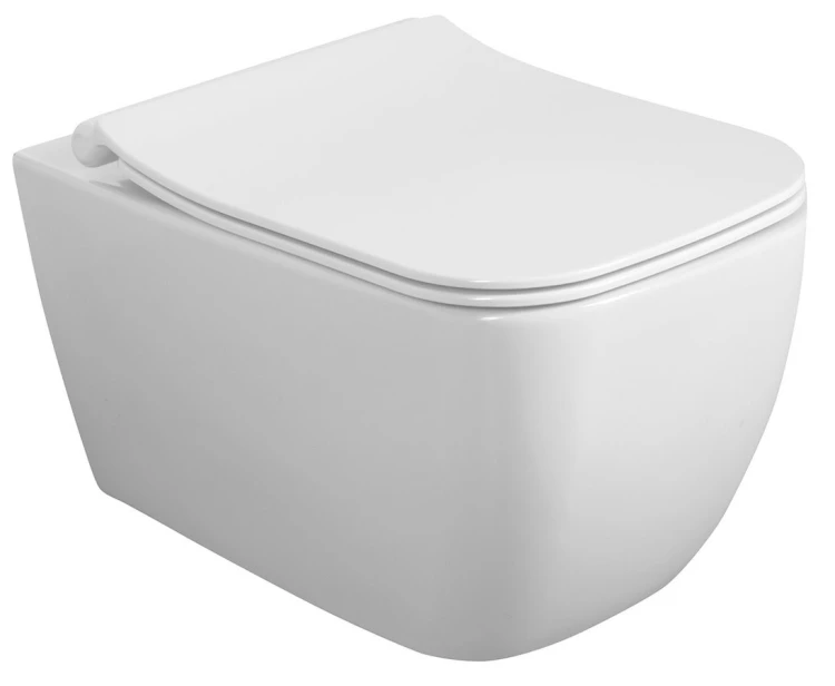 VEA WC wiszące, Rimless, 34,5x52cm, biały