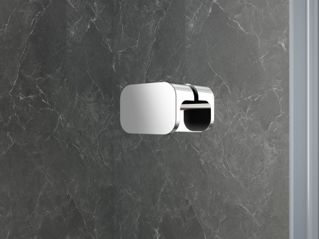 Przejdź do produktu GLOBE CHROME kabina prysznicowa półokrągła 900x800mm, szkło czyste, lewe