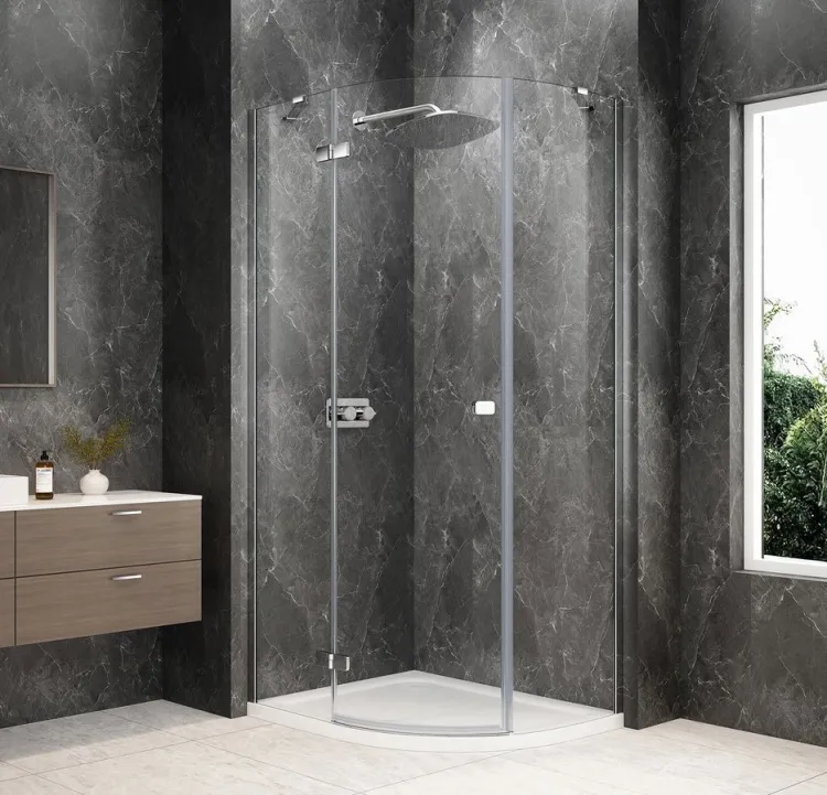 GLOBE CHROME kabina prysznicowa półokrągła 1000x900mm, szkło czyste, lewe