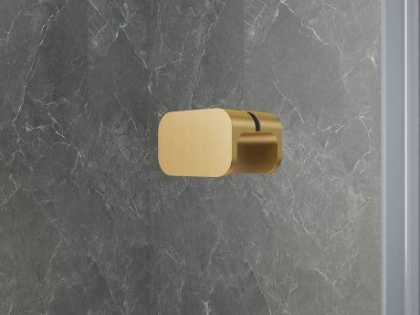 Przejdź do produktu GLOBE GOLD MATT kabina prysznicowa półokrągła 1000x900mm, szkło matowe, lewe