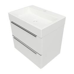 DREAMSET szafka dolna, 60 x 42 cm, z umywalką Marble+
