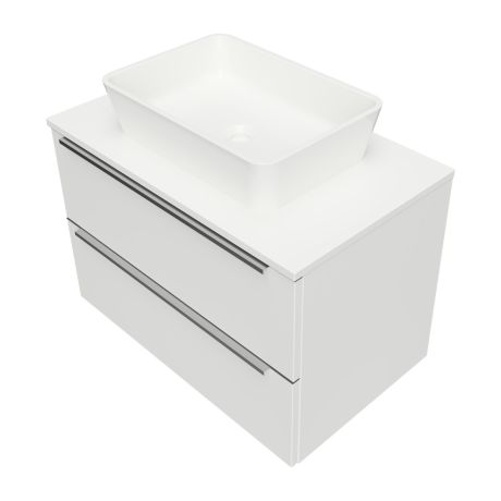 Przejdź do produktu DREAMSET szafka dolna, 76 x 46 cm, z blatem i umywalką nablatową Marble+