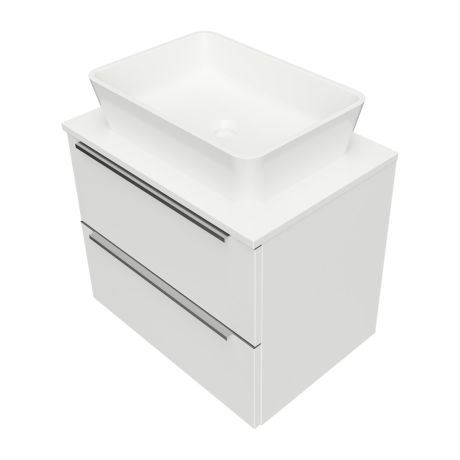 Przejdź do produktu DREAMSET szafka dolna, 60 x 42 cm, z blatem i umywalką nablatową Marble+