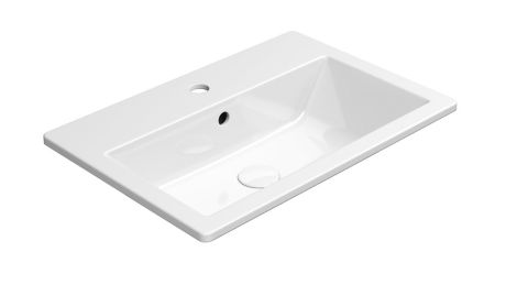 Przejdź do produktu KUBE X keramické umyvadlo zápustné 58x40cm, bílá ExtraGlaze