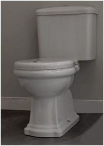 Zestaw kompakt WC + spłuczka WC + mechanizm spłukujący chrom + deska biała Kerasan Retro 1012/1013+1081+750990 +109001
