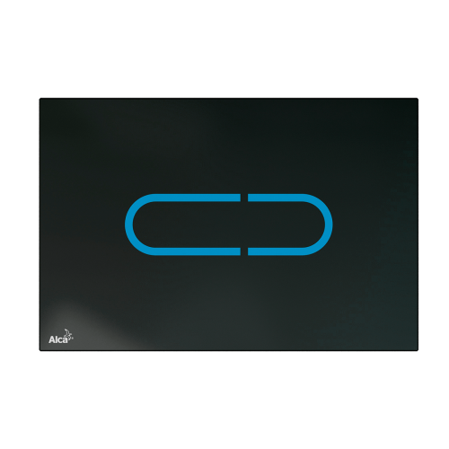 Przycisk spłukujący bezdotykowy czarny Alcaplast Night Light 1