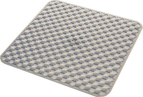 Przejdź do produktu GEO dywanik antypoślizgowy do kabiny prysznicowej 53x53cm, kauczuk, beżowy