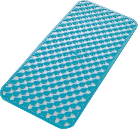Przejdź do produktu GEO dywanik antypoślizgowy do kabiny prysznicowej 36x71cm, kauczuk, niebieski