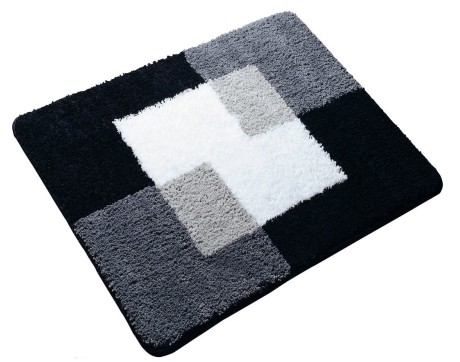 Przejdź do produktu COINS dywanik łazienkowy 55x50cm z antypoślizgiem, polyester, szary
