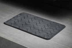 MOUSSE dywanik łazienkowy, 50x80cm, 100% polyester, antypoślizgowa, antracyt