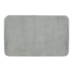 FUZZY dywanik łazienkowy, 50x80cm, 100% polyester, antypoślizgowa, szary