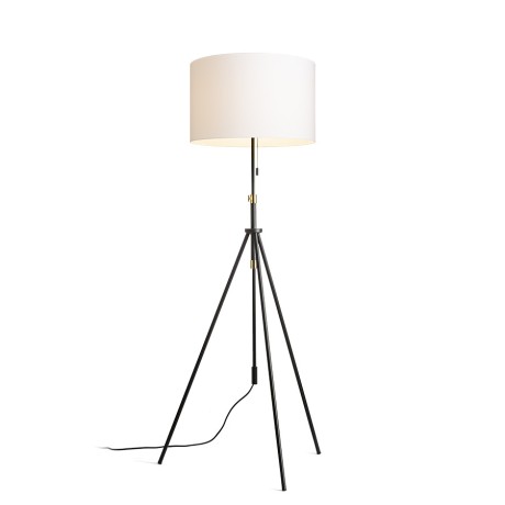 Przejdź do produktu RENDL LUTON/RON 55 podłogowa Polycotton biała/czarna/metal 230V LED E27 15W
