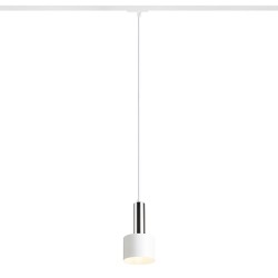 RENDL GIULIA 12 do 1-faz. szyny biała chrom 230V LED E27 11W