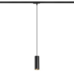 RENDL MAVRO do 1-faz. szyny wisząca czarna/złota 230V LED 12W 38° 3000K