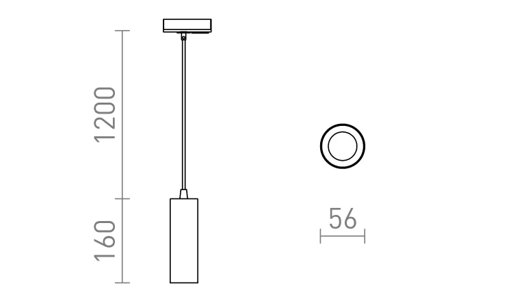 RENDL MAVRO do 1-faz. szyny wisząca złota 230V LED 12W 38° 3000K