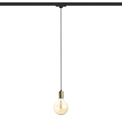 RENDL ARAQ do 3-faz. szyny wisząca mosiądz szczotkowana/czarna 230V LED E27 15W