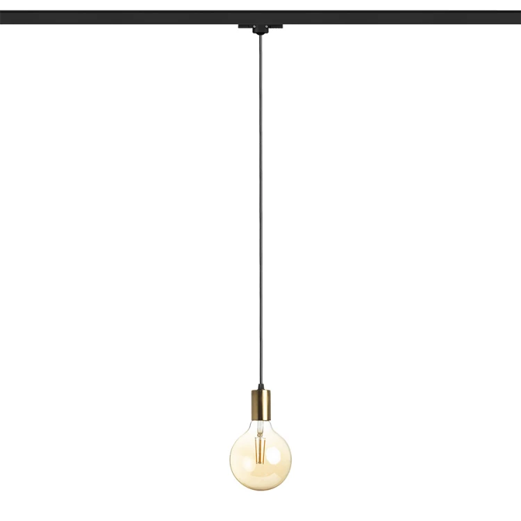 RENDL ARAQ do 3-faz. szyny wisząca mosiądz szczotkowana/czarna 230V LED E27 15W