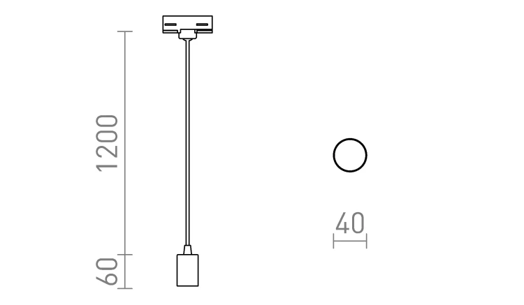 RENDL ARAQ do 3-faz. szyny wisząca mosiądz szczotkowana/czarna 230V LED E27 15W