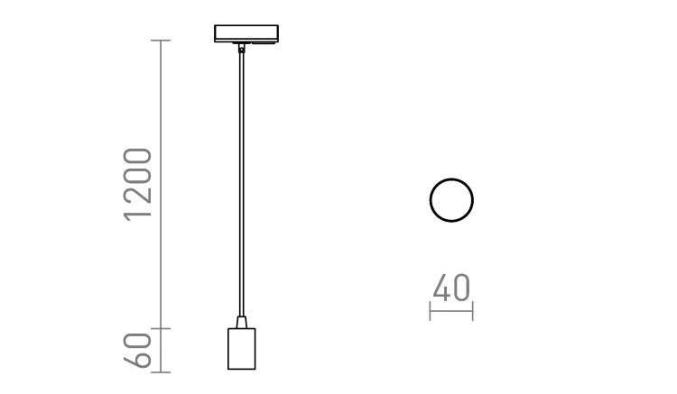 RENDL ARAQ do 1-faz. szyny wisząca mosiądz szczotkowana/czarna 230V LED E27 15W