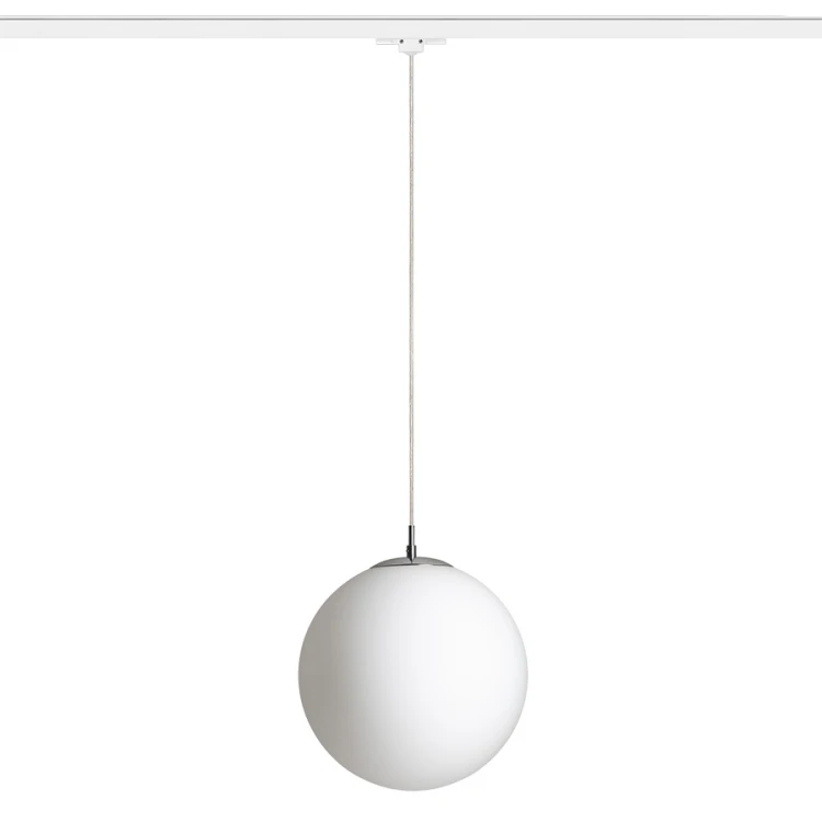 RENDL LUNA 30 do 3-faz. szyny szkło opalowe/chrom 230V LED E27 15W