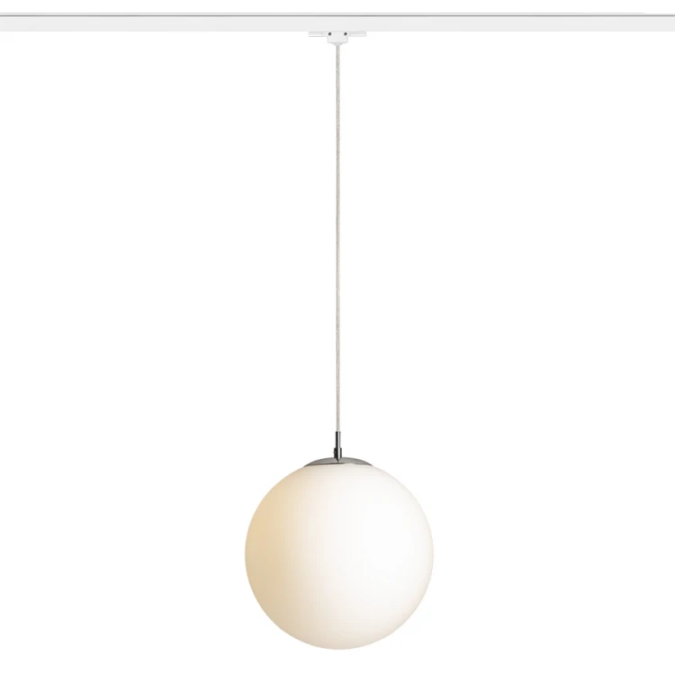 RENDL LUNA 30 do 3-faz. szyny szkło opalowe/chrom 230V LED E27 15W