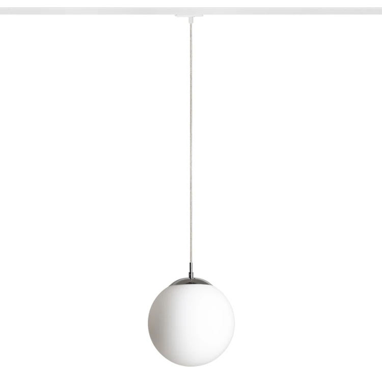 RENDL LUNA 25 do 1-faz. szyny szkło opalowe/chrom 230V LED E27 15W