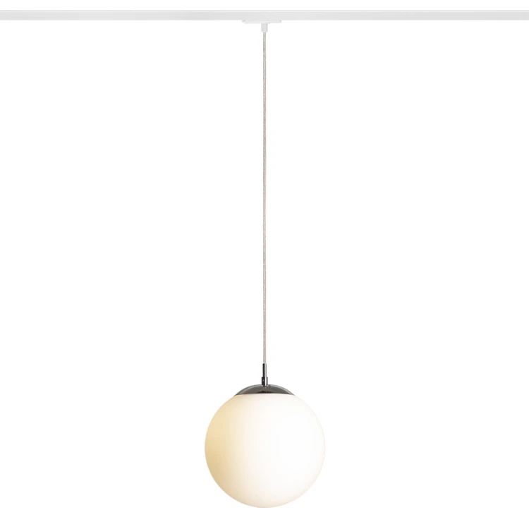 RENDL LUNA 25 do 1-faz. szyny szkło opalowe/chrom 230V LED E27 15W