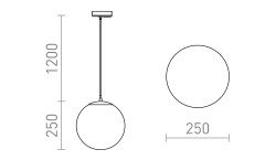 RENDL LUNA 25 do 1-faz. szyny szkło opalowe/chrom 230V LED E27 15W
