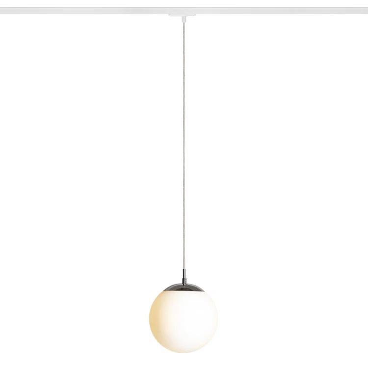 RENDL LUNA 20 do 1-faz. szyny szkło opalowe/chrom 230V LED E27 11W