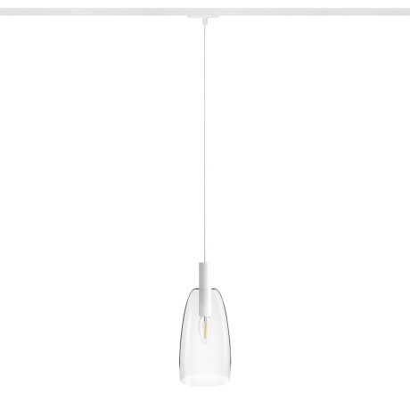 Przejdź do produktu RENDL BELLINI L E14 do 1-faz. szyny wisząca biała szkło przezroczyste 230V LED E14 15W