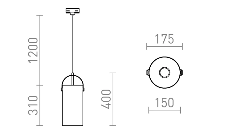 RENDL JULIETTA 31 do 3-faz. szyny szkło opalowe/czarna 230V LED E27 15W