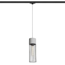 RENDL BURTON do 3-faz. szyny beton/czarna 230V LED E27 11W