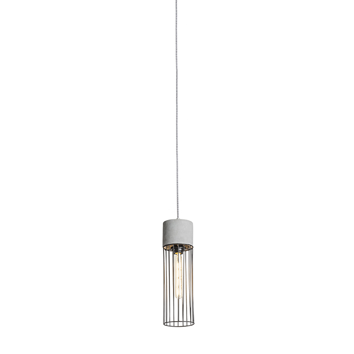 RENDL BURTON do 3-faz. szyny beton/czarna 230V LED E27 11W
